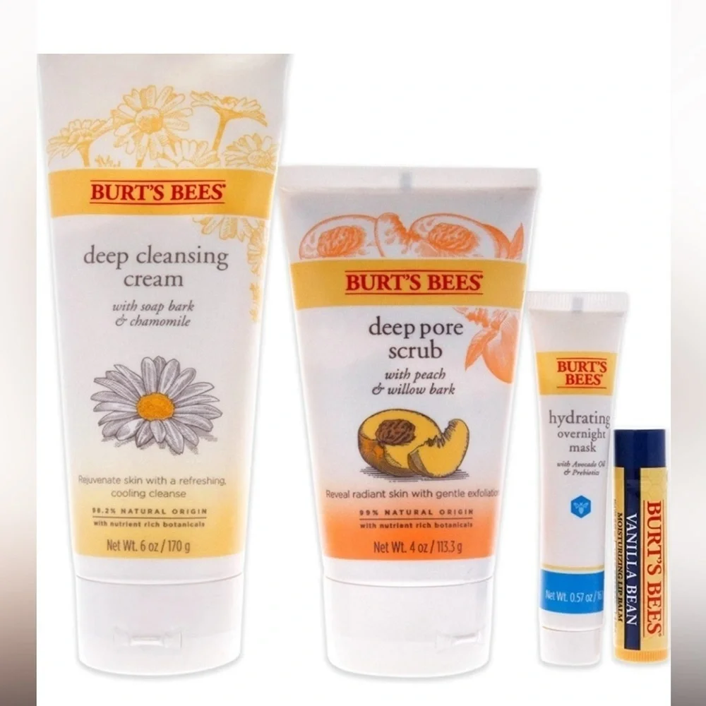 Burt's Bees Face Essentials Gift Set - 4pk